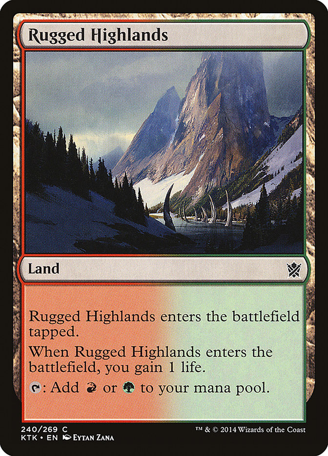 Rugged Highlands [Khans of Tarkir] | L.A. Mood Comics and Games