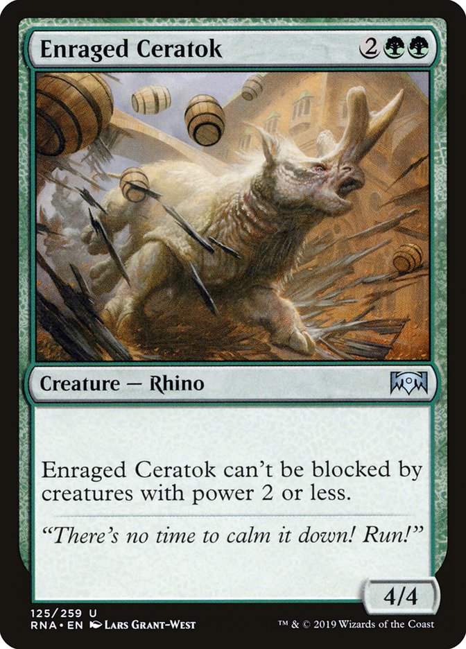 Enraged Ceratok [Ravnica Allegiance] | L.A. Mood Comics and Games