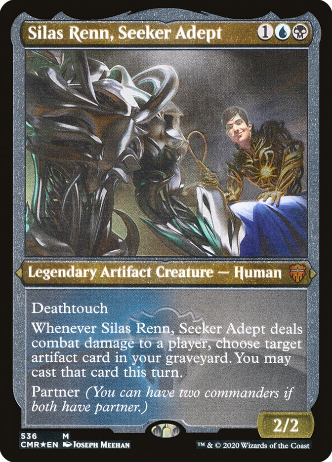 Silas Renn, Seeker Adept (Etched) [Commander Legends] | L.A. Mood Comics and Games