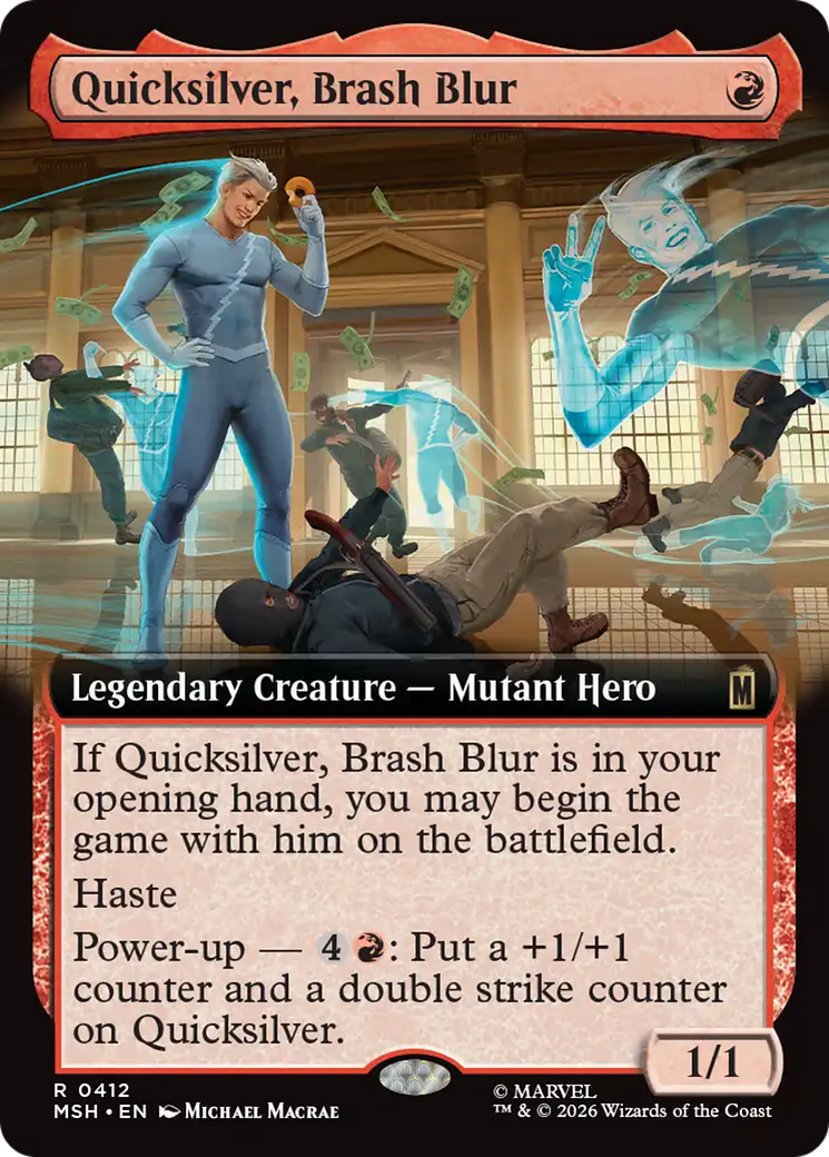 Quicksilver, Brash Blur (Extended Art) [Marvel Super Heroes] | L.A. Mood Comics and Games