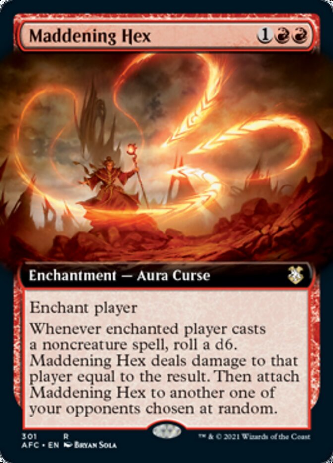 Maddening Hex (Extended Art) [Dungeons & Dragons: Adventures in the Forgotten Realms Commander] | L.A. Mood Comics and Games