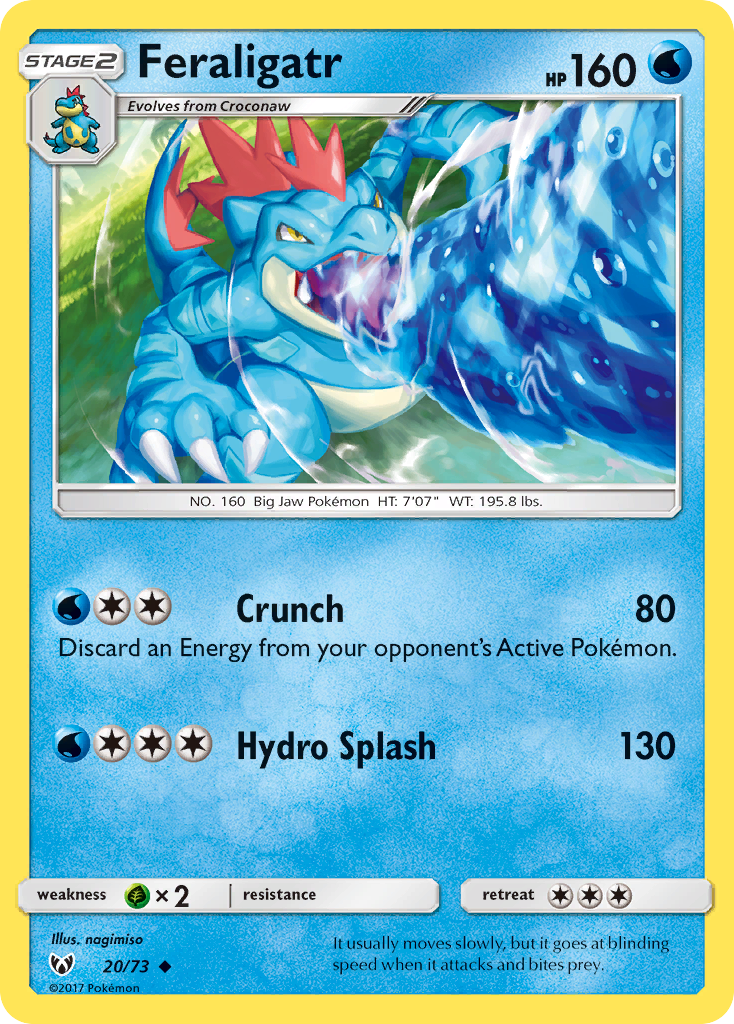 Feraligatr (20/73) [Sun & Moon: Shining Legends] | L.A. Mood Comics and Games