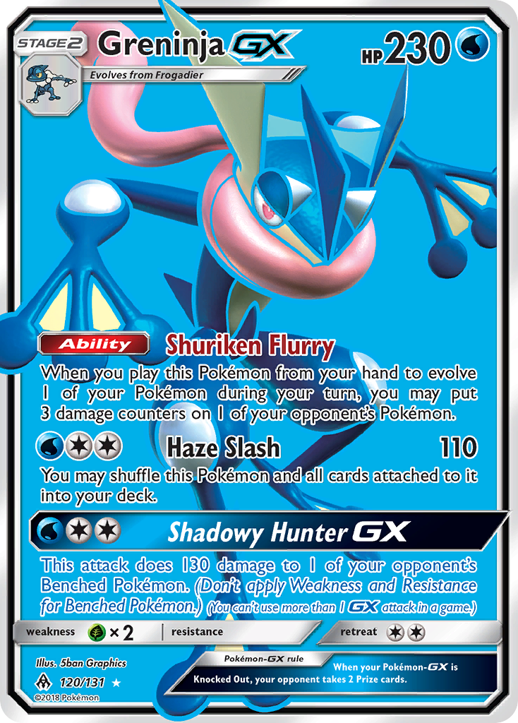 Greninja GX (120/131) [Sun & Moon: Forbidden Light] | L.A. Mood Comics and Games