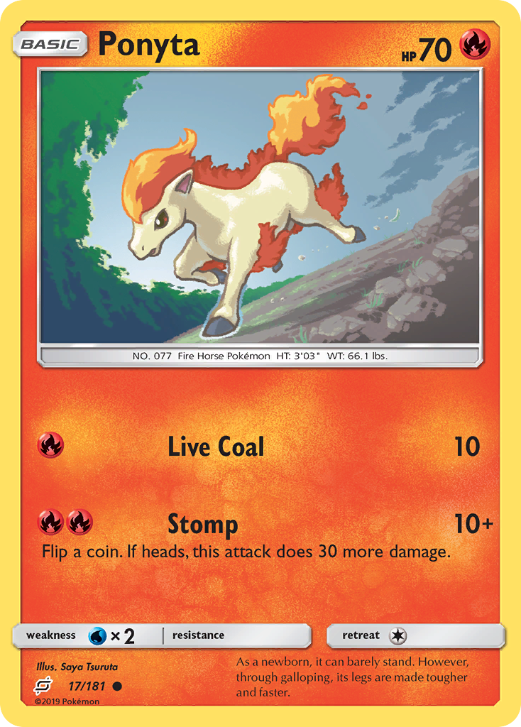 Ponyta (17/181) [Sun & Moon: Team Up] | L.A. Mood Comics and Games