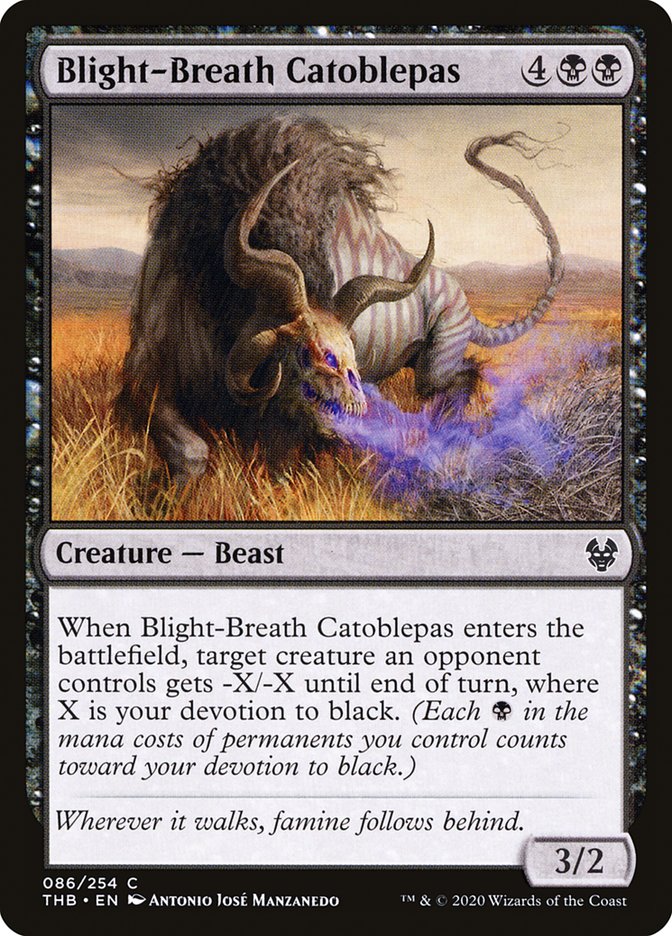 Blight-Breath Catoblepas [Theros Beyond Death] | L.A. Mood Comics and Games