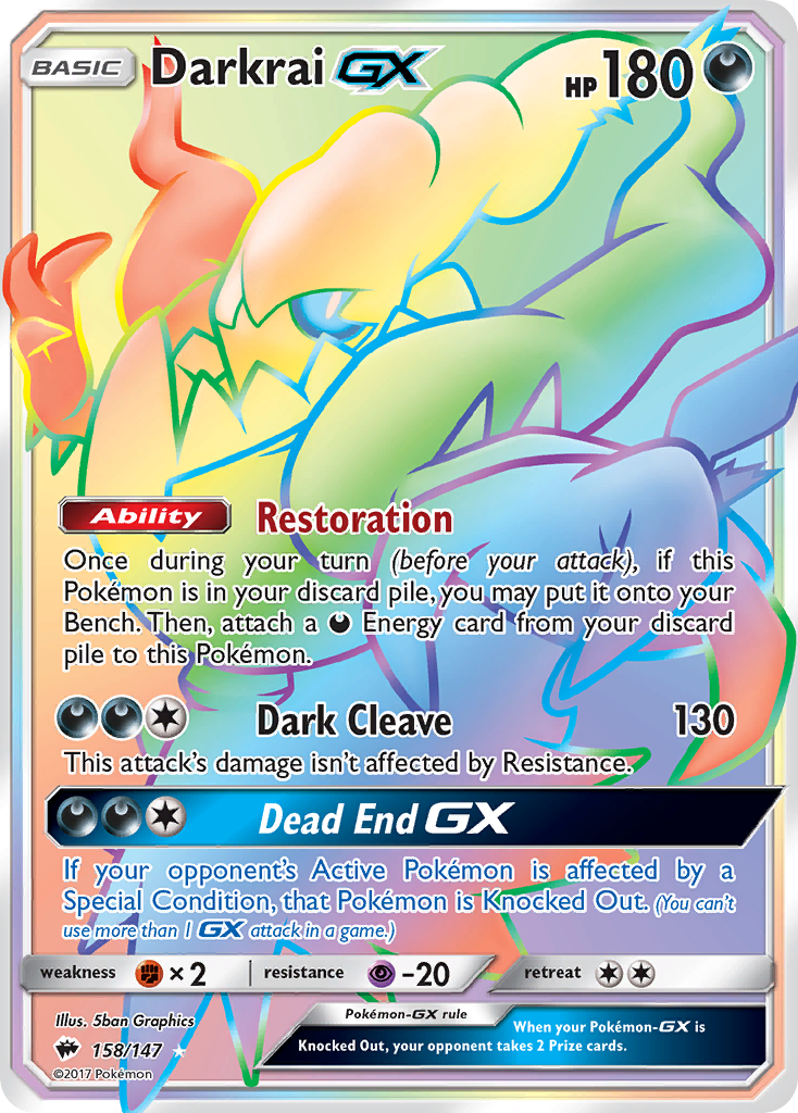 Darkrai GX (158/147) [Sun & Moon: Burning Shadows] | L.A. Mood Comics and Games