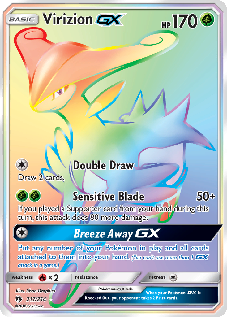 Virizion GX (217/214) [Sun & Moon: Lost Thunder] | L.A. Mood Comics and Games