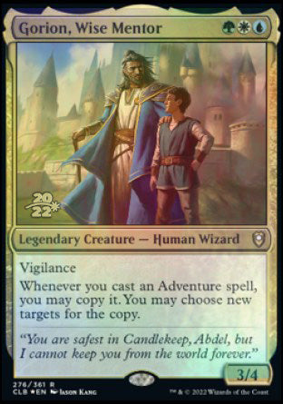 Gorion, Wise Mentor [Commander Legends: Battle for Baldur's Gate Prerelease Promos] | L.A. Mood Comics and Games
