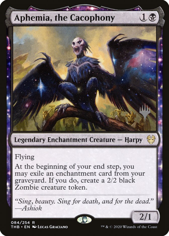 Aphemia, the Cacophony (Promo Pack) [Theros Beyond Death Promos] | L.A. Mood Comics and Games