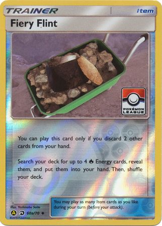 Fiery Flint (60a/70) (League Promo) [Sun & Moon: Dragon Majesty] | L.A. Mood Comics and Games