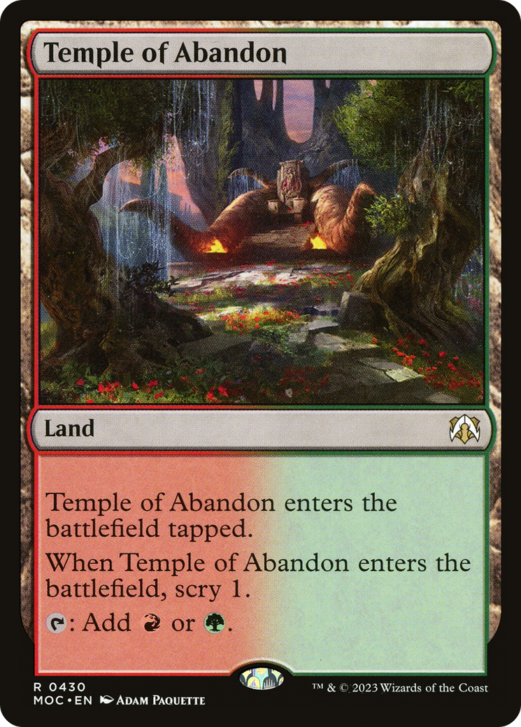 Temple of Abandon [March of the Machine Commander] | L.A. Mood Comics and Games