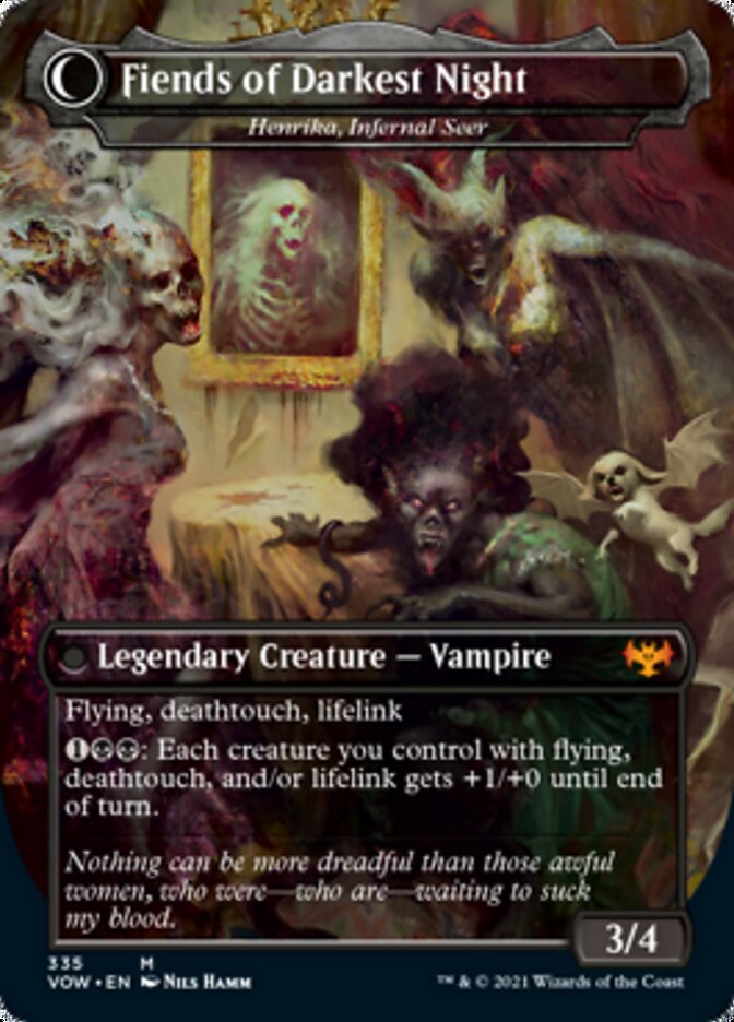 Henrika Domnathi // Henrika, Infernal Seer - The Three Weird Sisters // Fiends of Darkest Night [Innistrad: Crimson Vow] | L.A. Mood Comics and Games