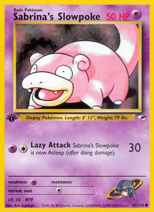 Sabrina's Slowpoke (95/132) [Gym Heroes 1st Edition] | L.A. Mood Comics and Games