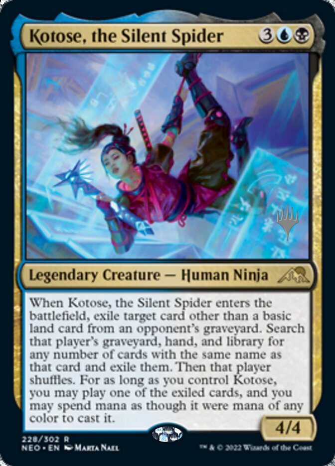 Kotose, the Silent Spider (Promo Pack) [Kamigawa: Neon Dynasty Promos] | L.A. Mood Comics and Games