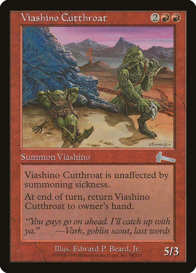 Viashino Cutthroat [Urza's Legacy] | L.A. Mood Comics and Games