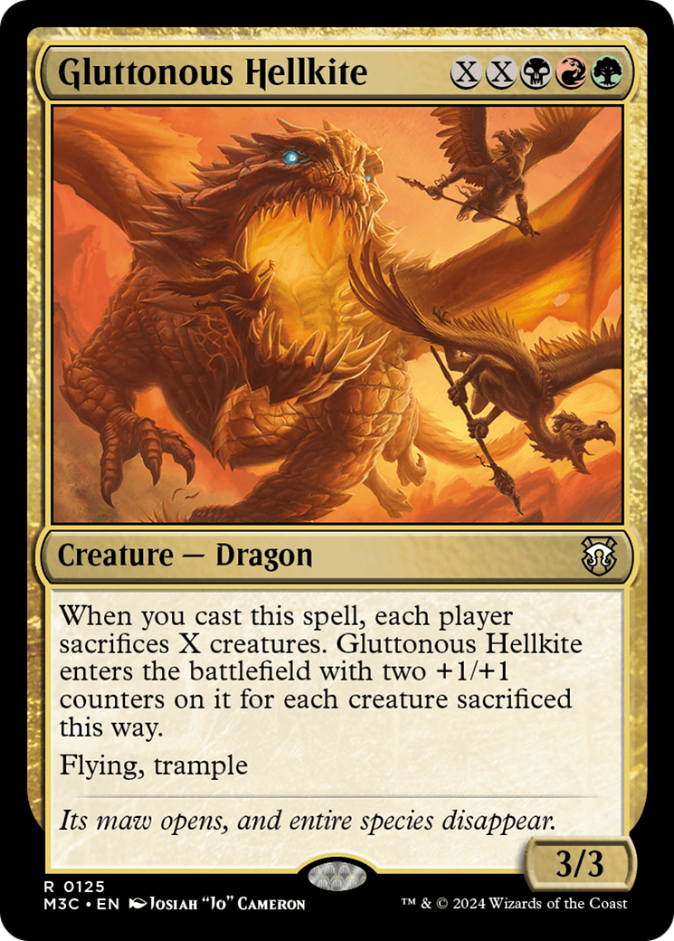 Gluttonous Hellkite [Modern Horizons 3 Commander] | L.A. Mood Comics and Games