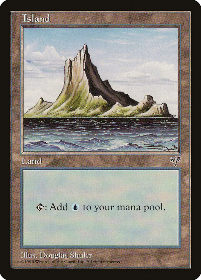 Island (No Tree / Blue Sky / Peak on Left) [Mirage] | L.A. Mood Comics and Games