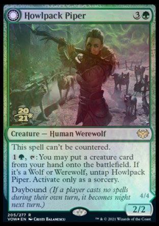 Howlpack Piper // Wildsong Howler [Innistrad: Crimson Vow Prerelease Promos] | L.A. Mood Comics and Games