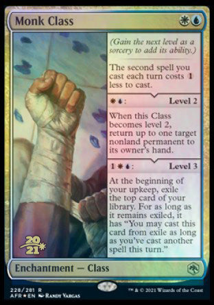 Monk Class [Dungeons & Dragons: Adventures in the Forgotten Realms Prerelease Promos] | L.A. Mood Comics and Games