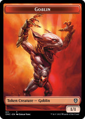 Rebel // Goblin Double-Sided Token [Phyrexia: All Will Be One Commander Tokens] | L.A. Mood Comics and Games