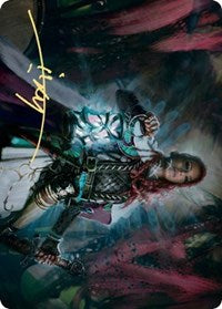 Tergrid, God of Fright Art Card (Gold-Stamped Signature) [Kaldheim Art Series] | L.A. Mood Comics and Games