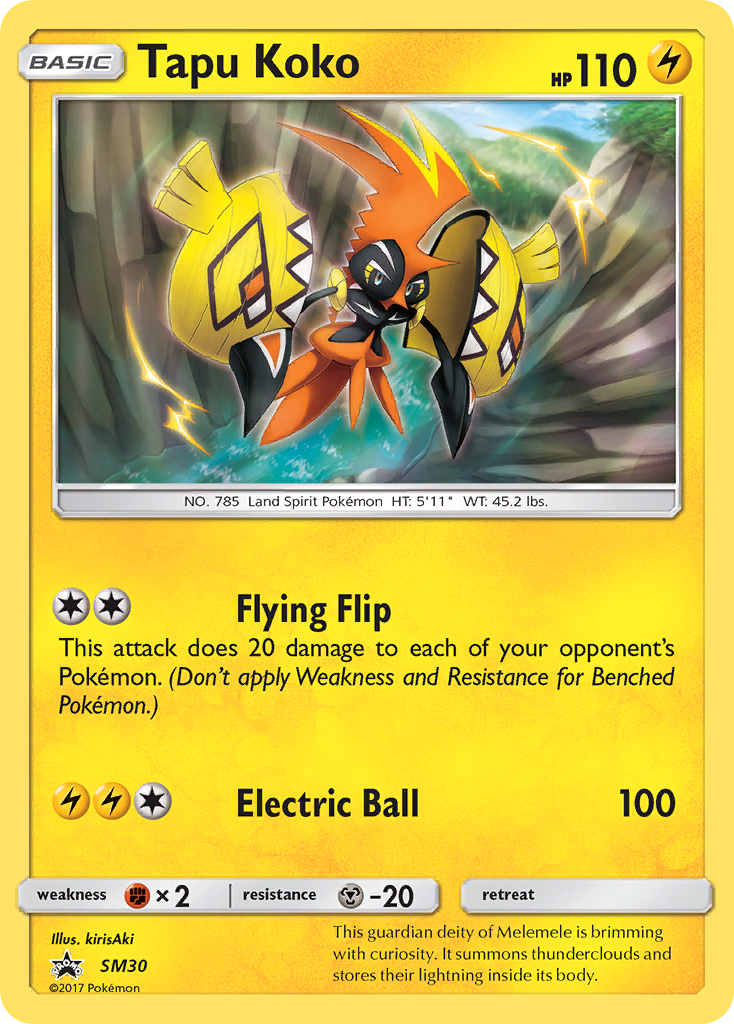Tapu Koko (SM30) [Sun & Moon: Black Star Promos] | L.A. Mood Comics and Games