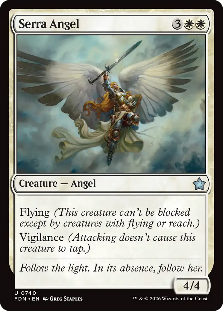 Serra Angel (0740) [Foundations] | L.A. Mood Comics and Games