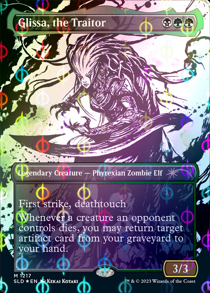 Glissa, the Traitor (Borderless Ichor Step-and-Compleat Foil) [Secret Lair Drop Series] | L.A. Mood Comics and Games