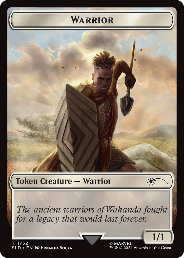 Warrior Token (Rainbow Foil) [Secret Lair Drop Series] | L.A. Mood Comics and Games