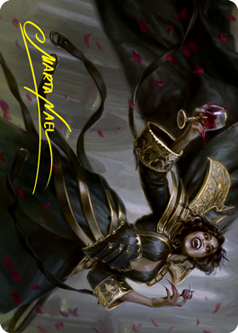 Bloodcrazed Socialite Art Card (Gold-Stamped Signature) [Innistrad: Crimson Vow Art Series] | L.A. Mood Comics and Games
