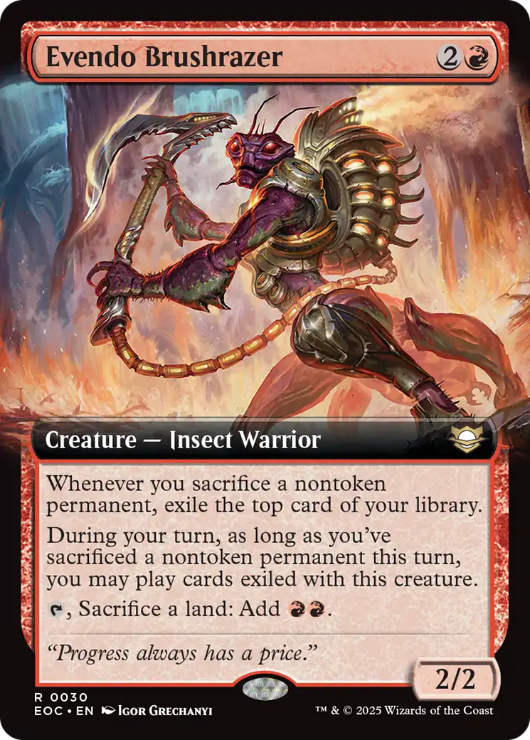 Evendo Brushrazer (Extended Art) [Edge of Eternities Commander] | L.A. Mood Comics and Games