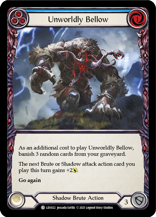 Unworldly Bellow (Blue) [LEV022] (Monarch Levia Blitz Deck) | L.A. Mood Comics and Games