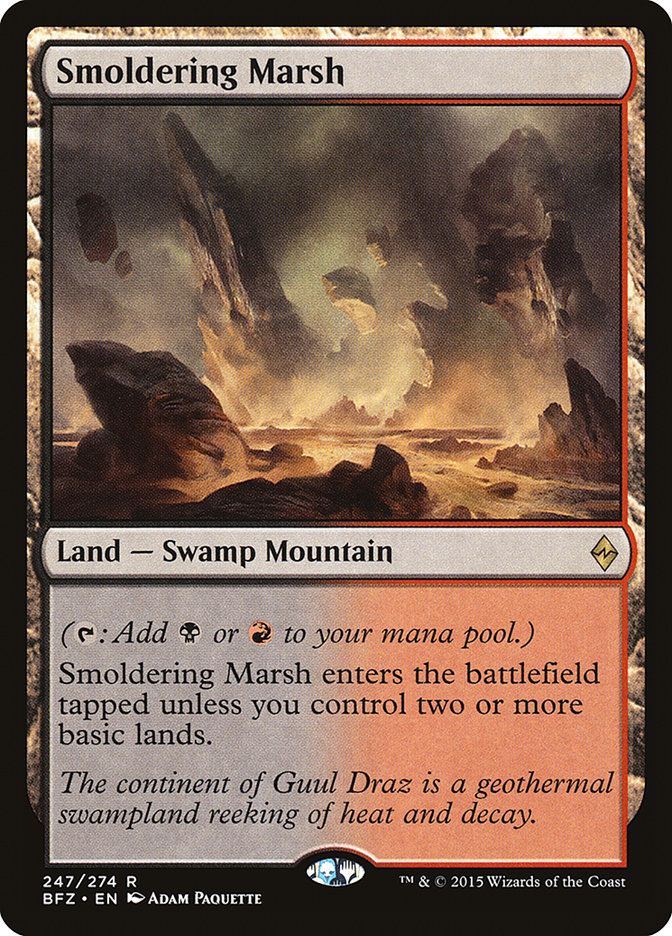 Smoldering Marsh [Battle for Zendikar] | L.A. Mood Comics and Games