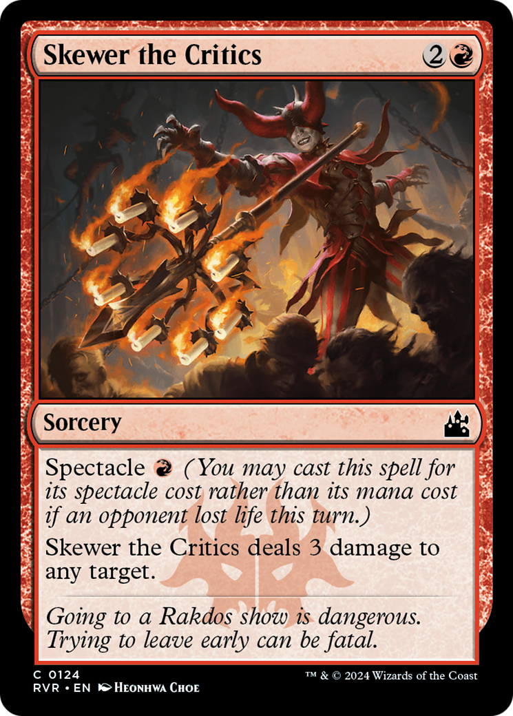 Skewer the Critics [Ravnica Remastered] | L.A. Mood Comics and Games