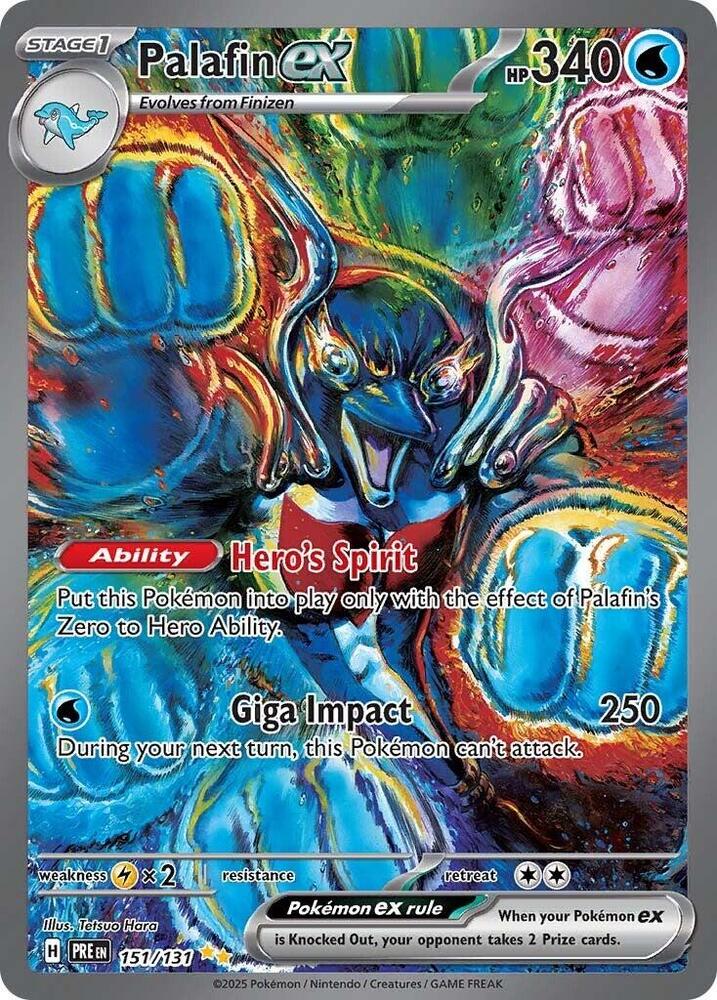 Palafin ex (151/131) [Scarlet & Violet: Prismatic Evolutions] | L.A. Mood Comics and Games