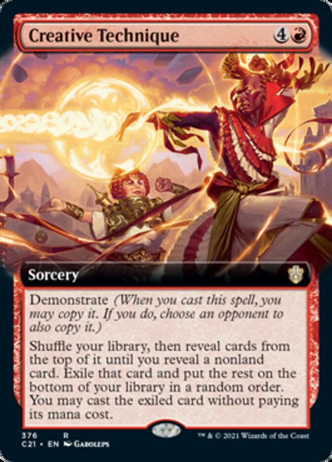 Creative Technique (Extended Art) [Commander 2021] | L.A. Mood Comics and Games