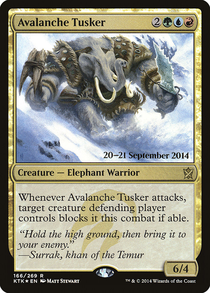 Avalanche Tusker [Khans of Tarkir Prerelease Promos] | L.A. Mood Comics and Games