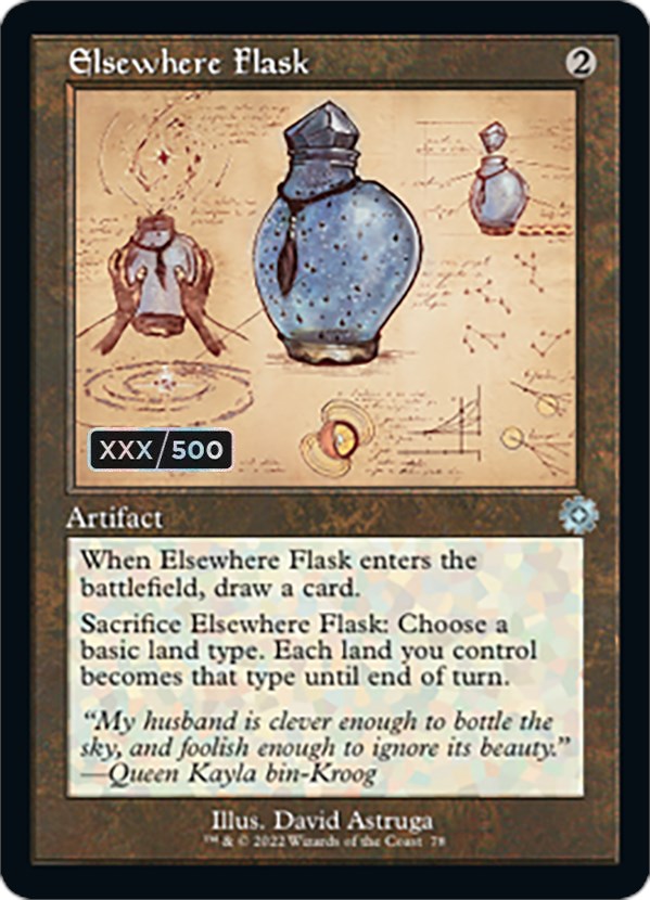 Elsewhere Flask (Retro Schematic) (Serialized) [The Brothers' War Retro Artifacts] | L.A. Mood Comics and Games
