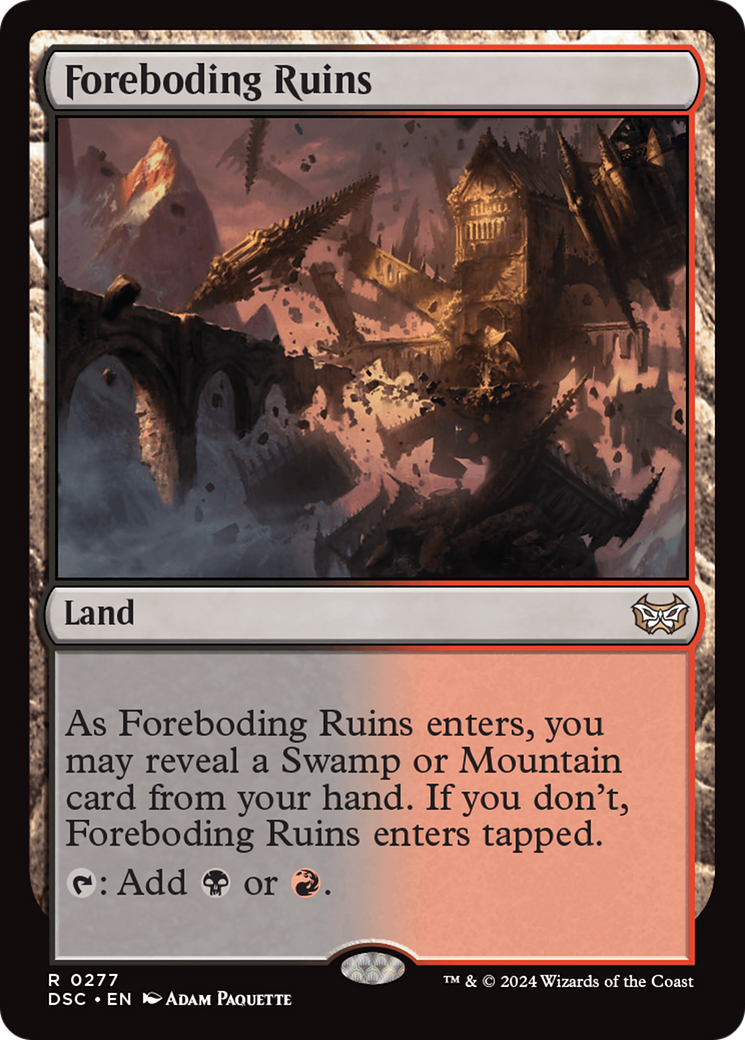 Foreboding Ruins [Duskmourn: House of Horror Commander] | L.A. Mood Comics and Games