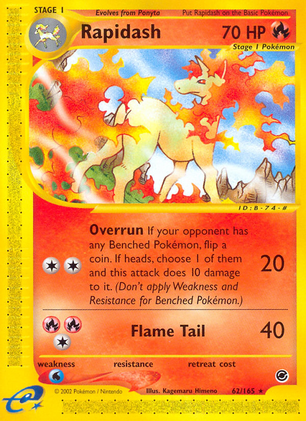 Rapidash (62/165) [Expedition: Base Set] | L.A. Mood Comics and Games