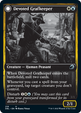 Devoted Grafkeeper // Departed Soulkeeper [Innistrad: Double Feature] | L.A. Mood Comics and Games
