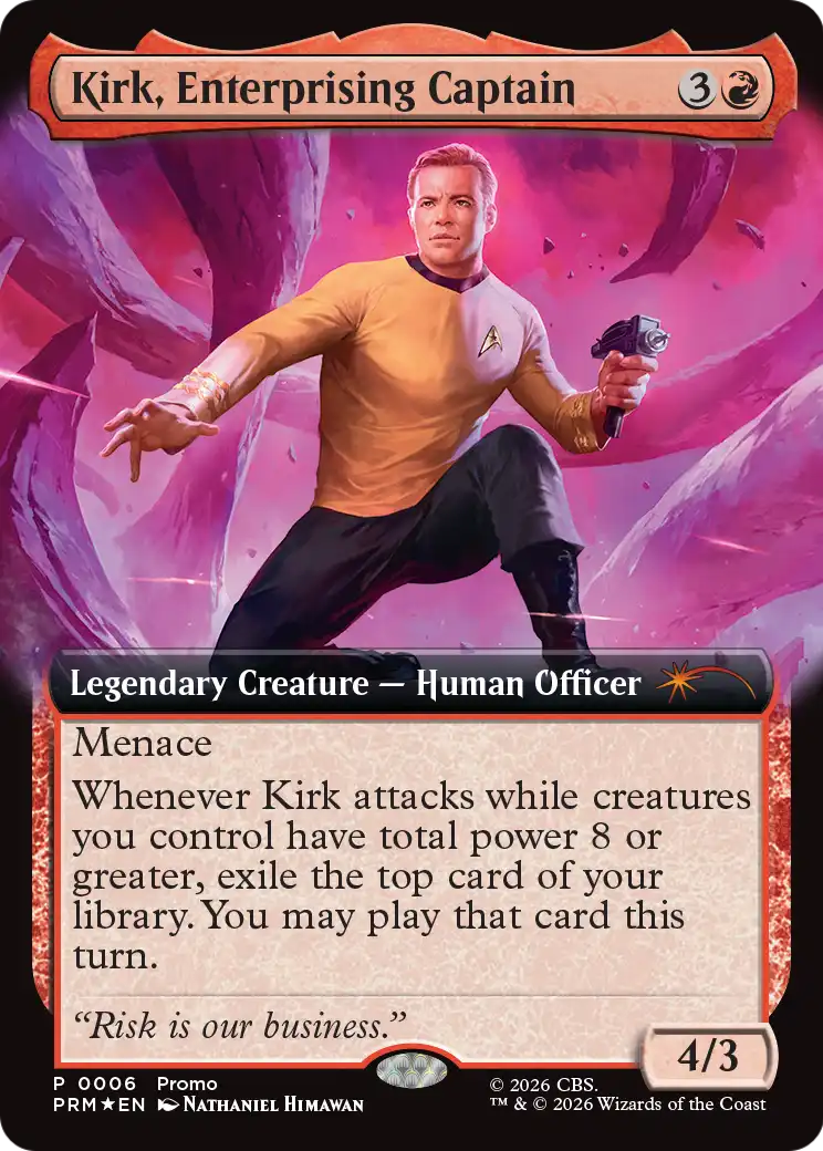 Kirk, Enterprising Captain (Extended Art) [Media Promos] | L.A. Mood Comics and Games