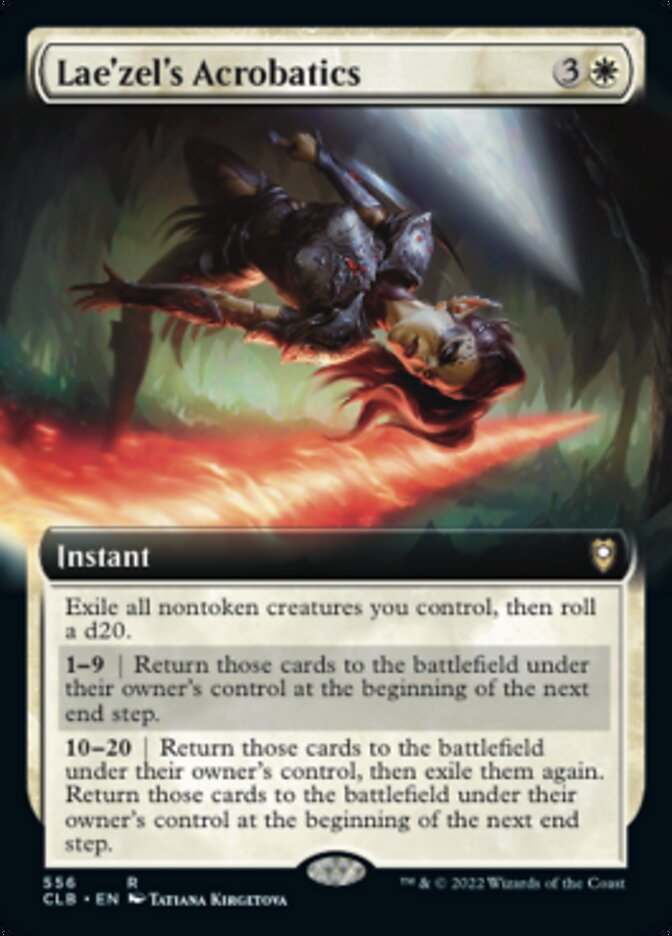 Lae'zel's Acrobatics (Extended Art) [Commander Legends: Battle for Baldur's Gate] | L.A. Mood Comics and Games