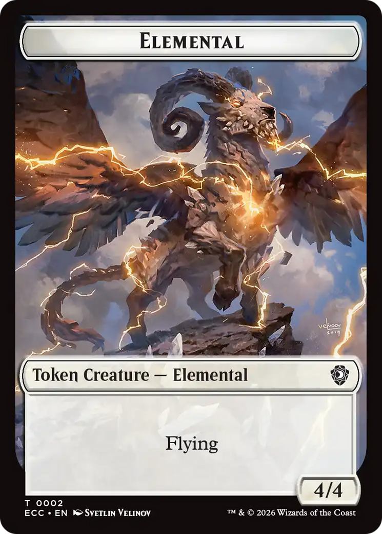 Copy // Elemental (0002) Double-Sided Token [Lorwyn Eclipsed Tokens] | L.A. Mood Comics and Games