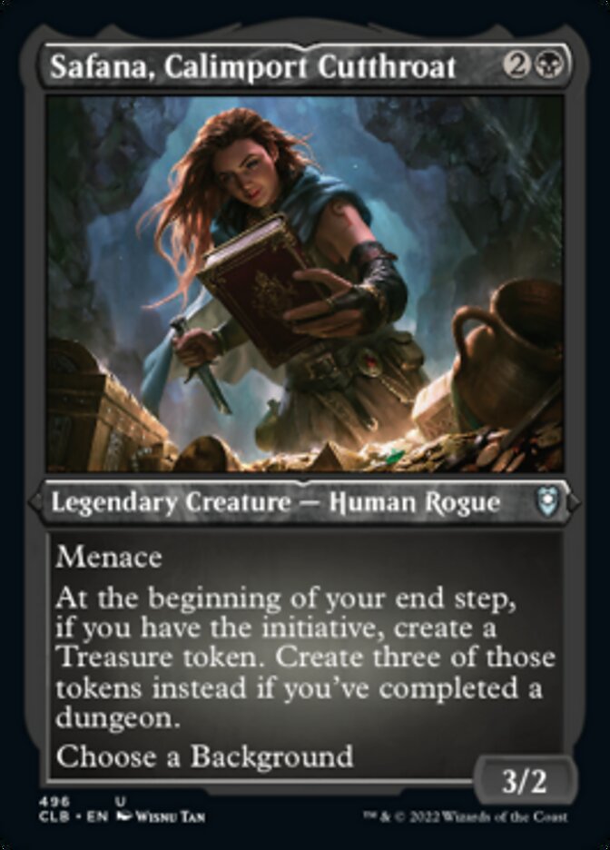 Safana, Calimport Cutthroat (Foil Etched) [Commander Legends: Battle for Baldur's Gate] | L.A. Mood Comics and Games