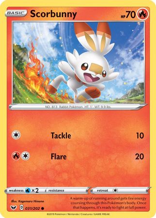 Scorbunny (031/202) (Premium Collection) [Sword & Shield: Base Set] | L.A. Mood Comics and Games
