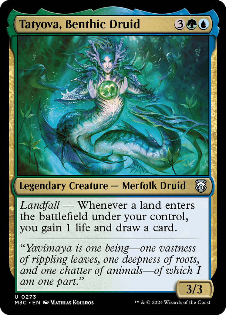 Tatyova, Benthic Druid (Ripple Foil) [Modern Horizons 3 Commander] | L.A. Mood Comics and Games