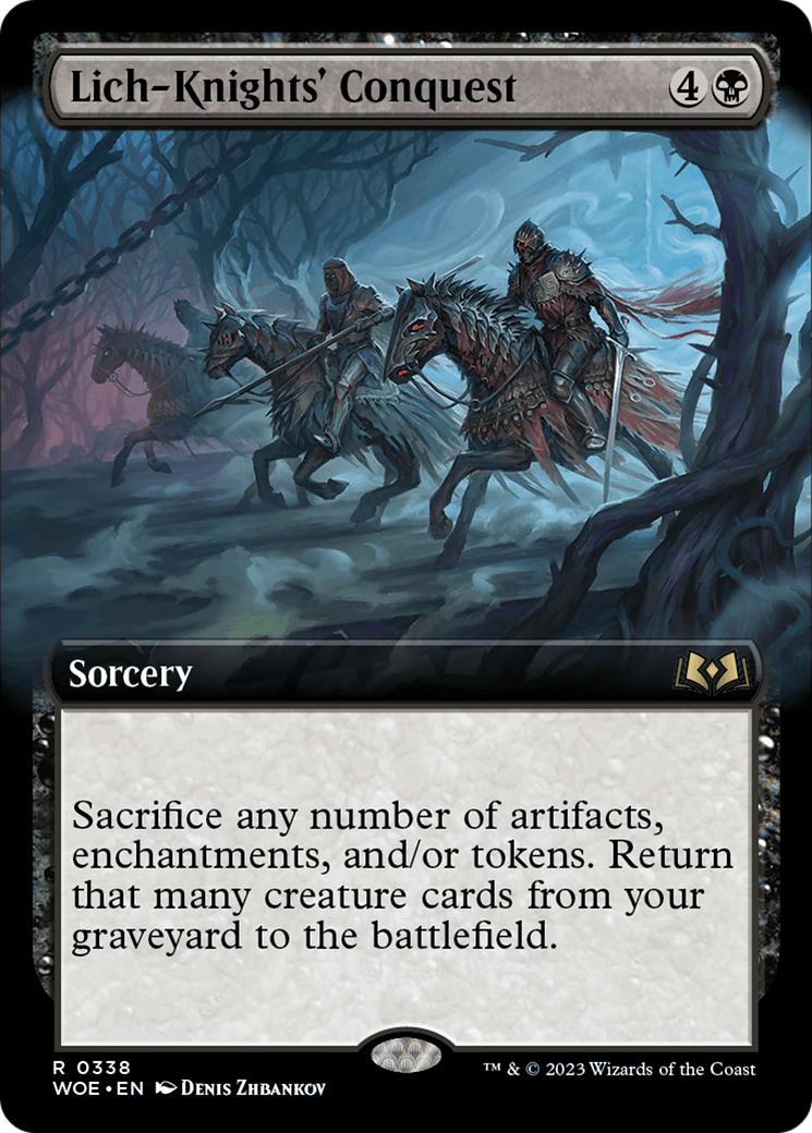 Lich-Knights' Conquest (Extended Art) [Wilds of Eldraine] | L.A. Mood Comics and Games