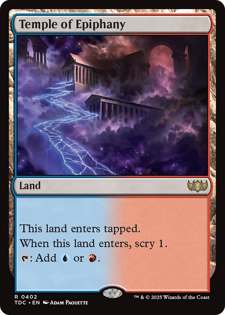 Temple of Epiphany [Tarkir: Dragonstorm Commander] | L.A. Mood Comics and Games