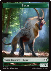 Beast (0010) // Beast (0011) Double-Sided Token [Aetherdrift Commander] | L.A. Mood Comics and Games